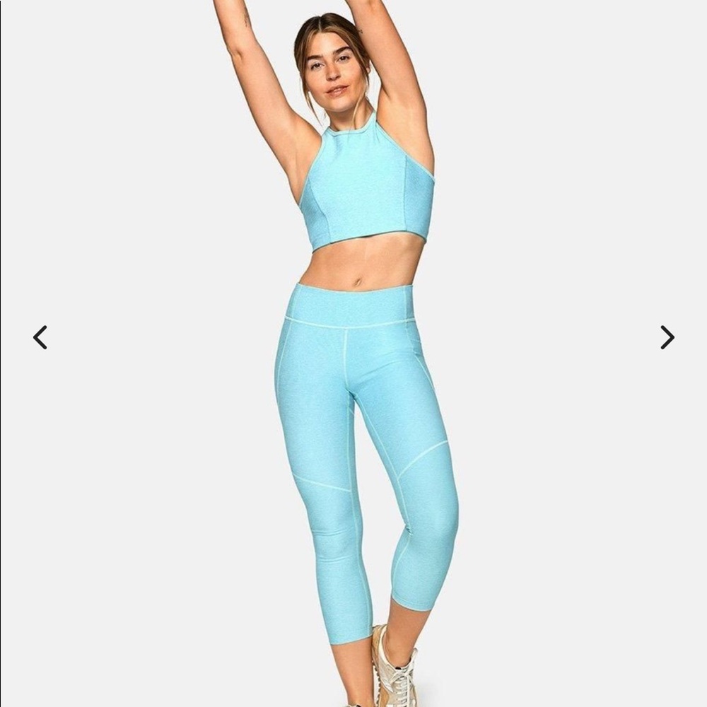 Outdoor voices light blue leggings